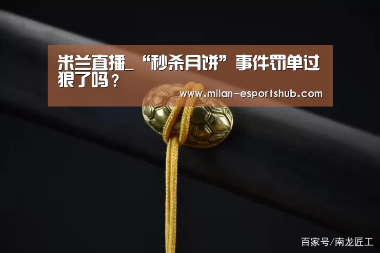 米兰直播_“秒杀月饼”事件罚单过狠了吗?(图4) 米兰热点